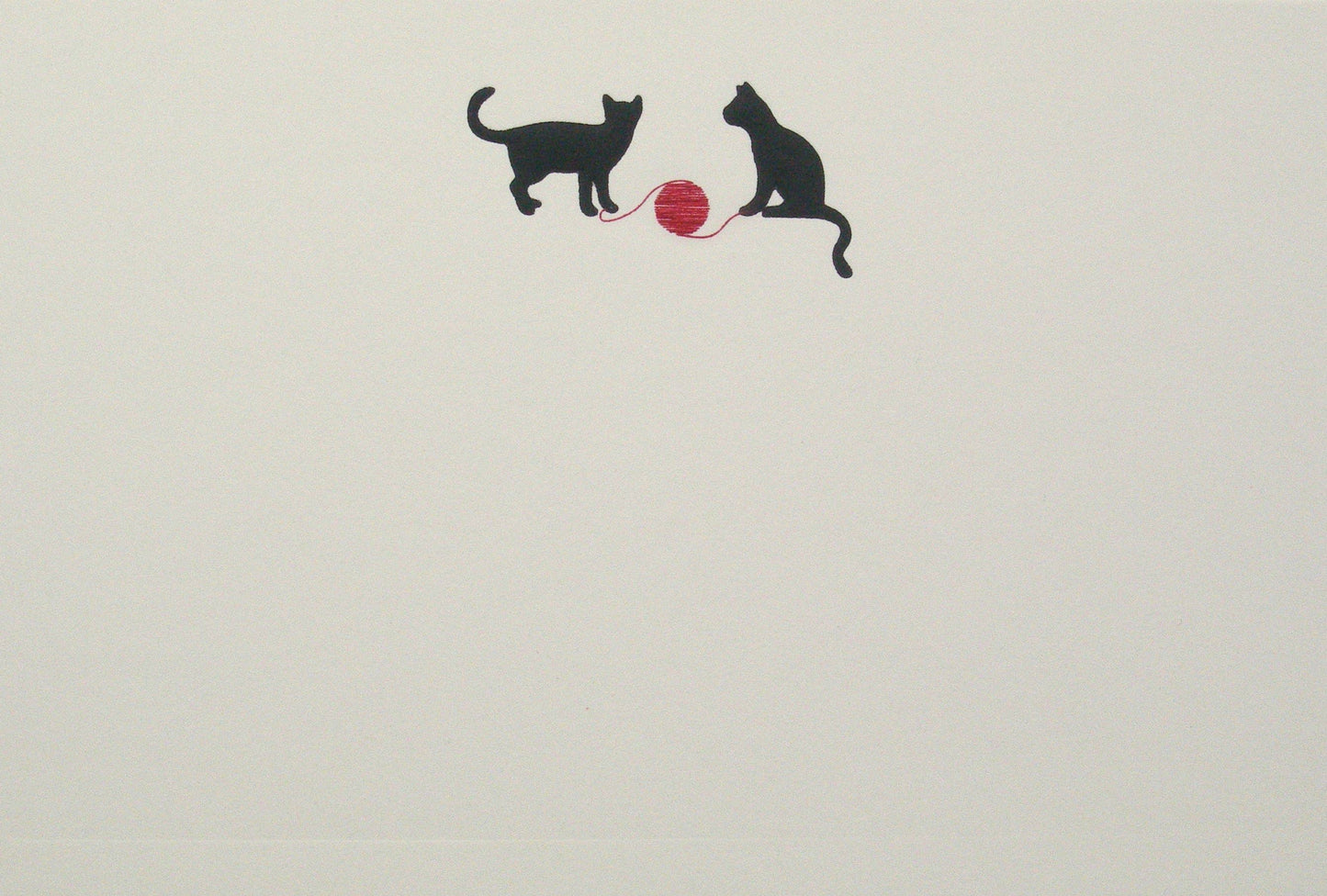 Original Crown Mill First Engraved Color Themed Note Cards: Cello Pk 1/1 "C" / Blue Inkwell / 4x6"