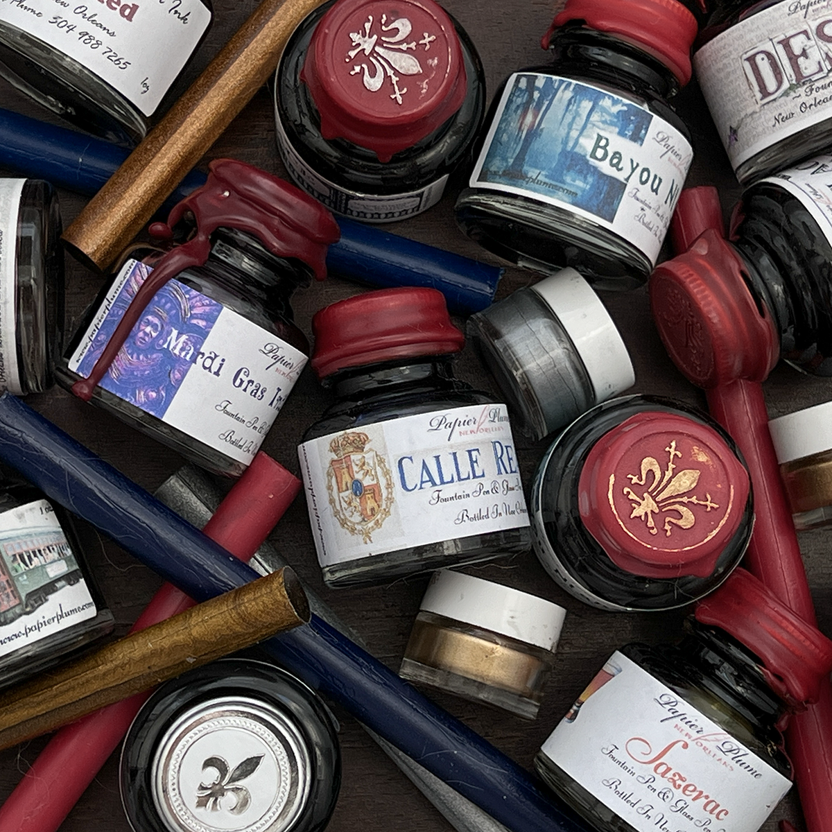 Papier Plume New Orleans Collection Special Edition Fountain Pen Inks: Wigs and Boas