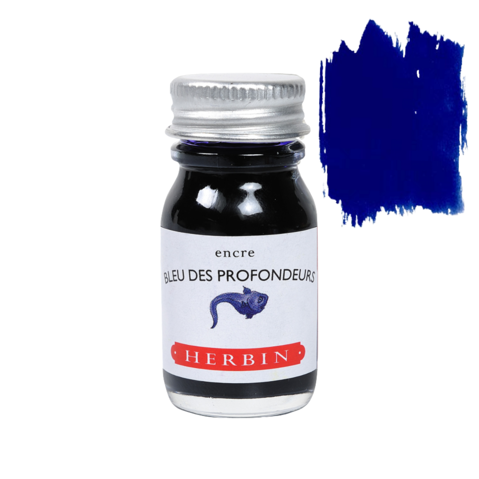 Herbin Fountain Pen Ink 10ml Bottle -35 Colors: Gris Nuage (Gray Cloud)
