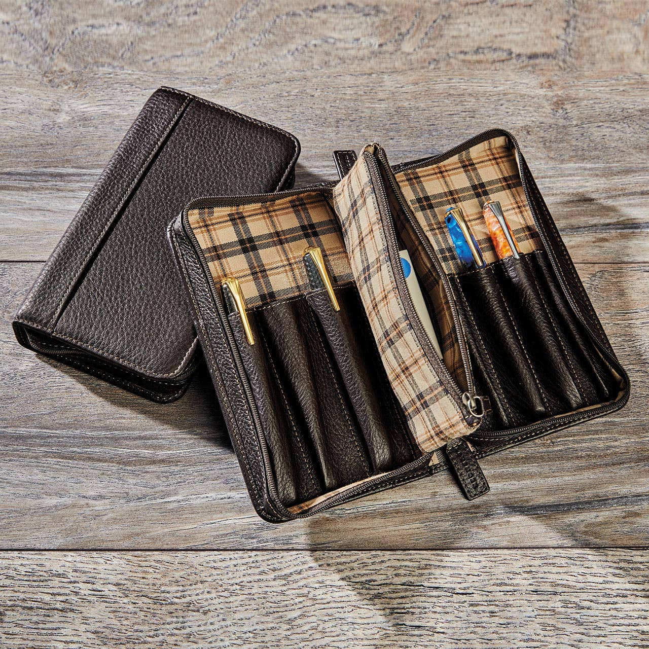 Bomber Jacket Omnipurpose Pen Case: Mocha