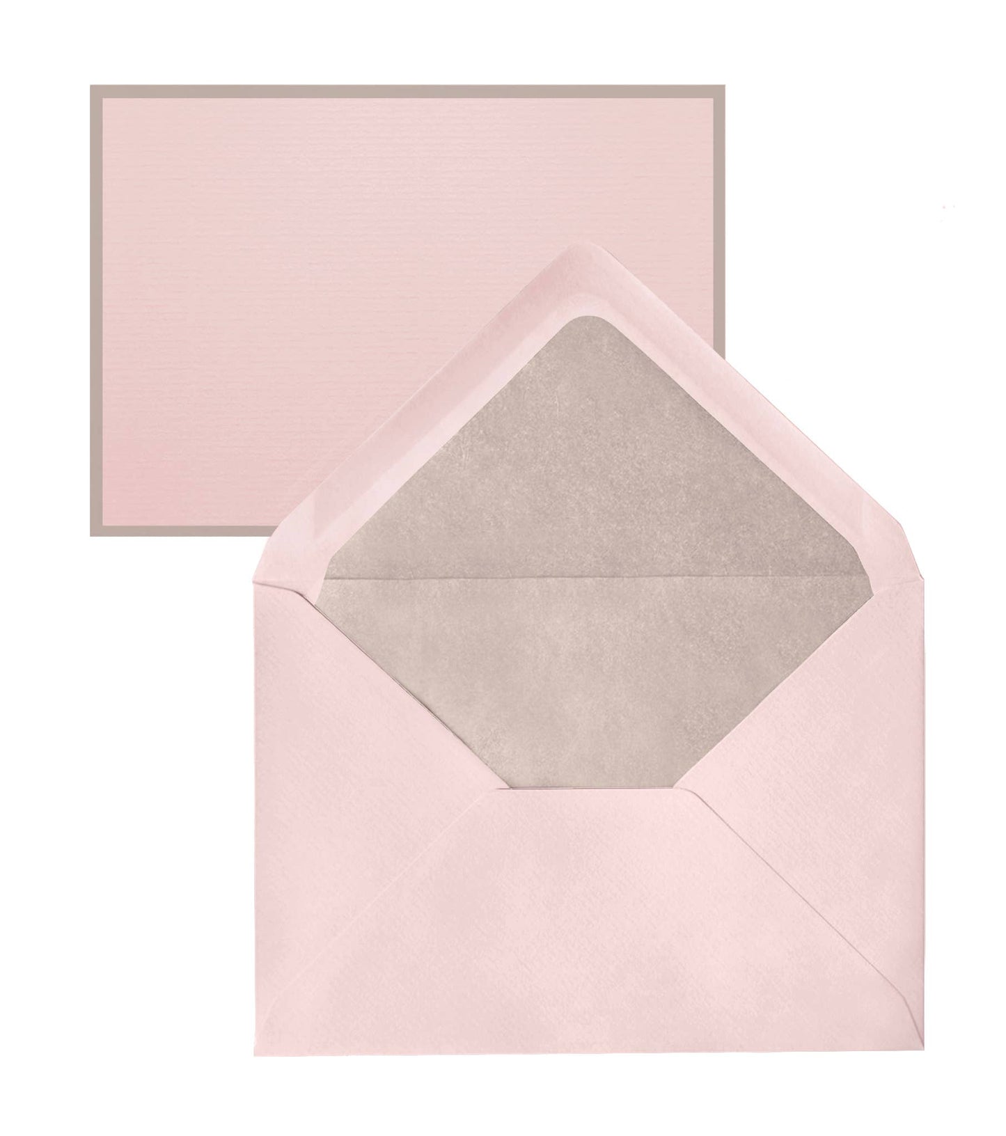 Original Crown Mill Bi-Color Note Cards : Cream/Dark Green / Cello Pack of 5/5 / 4x6"