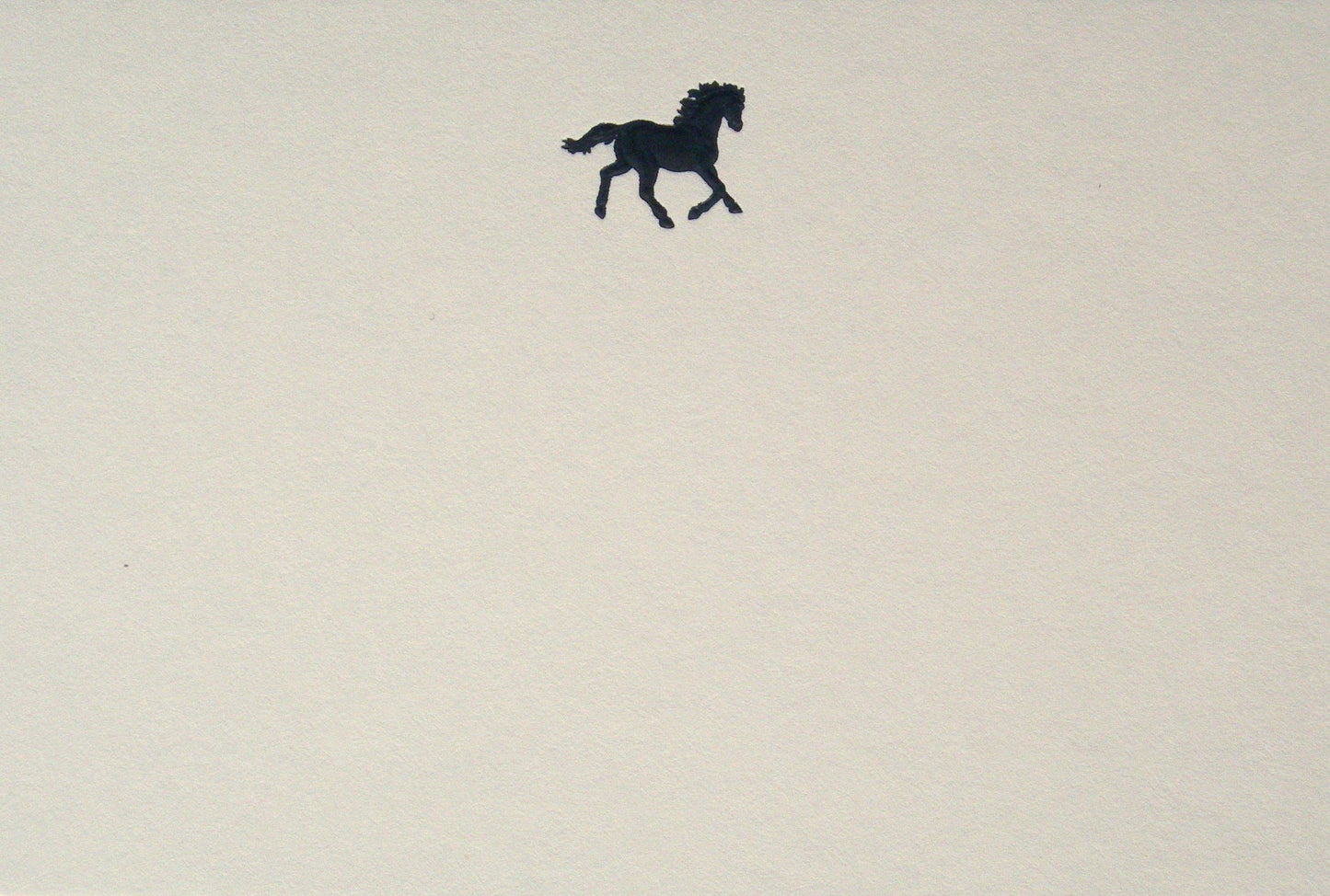 Original Crown Mill First Engraved Color Themed Note Cards: Cello Pk 1/1 "C" / Blue Inkwell / 4x6"