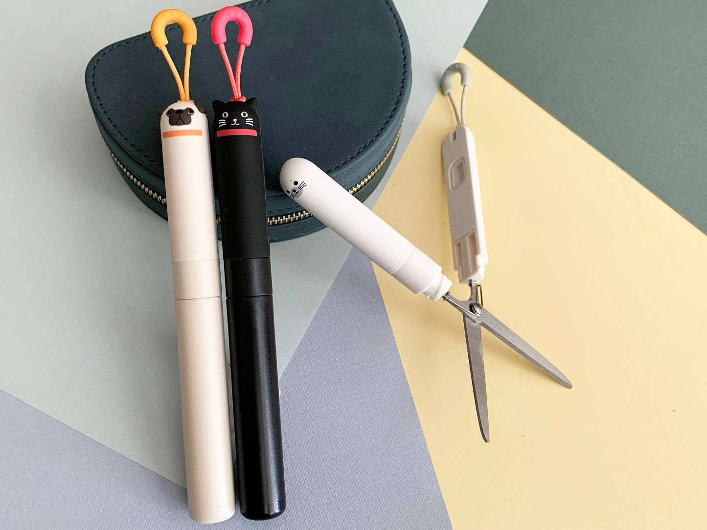 PuniLabo Stick Scissors: Calico Cat