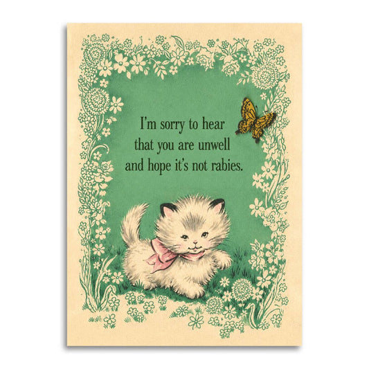 Hope It’s Not Rabies - Funny Get Well Card