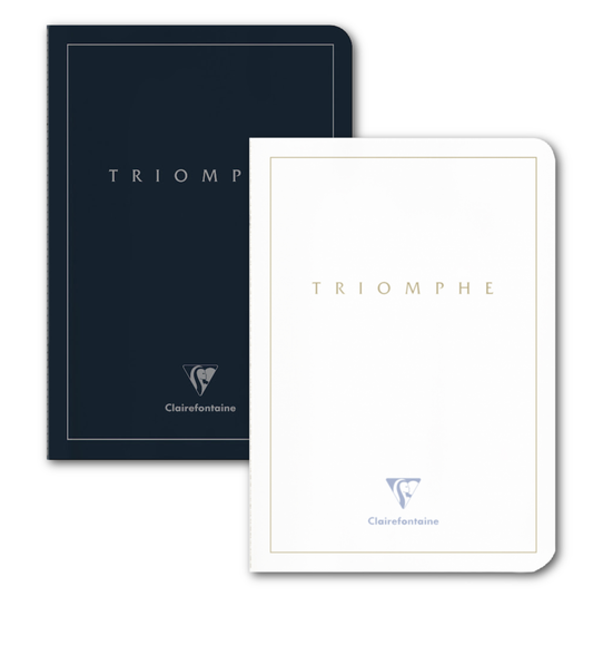 Clairefontaine "Triomphe" Notebooks: Blue Cover - Ivory Blank Paper