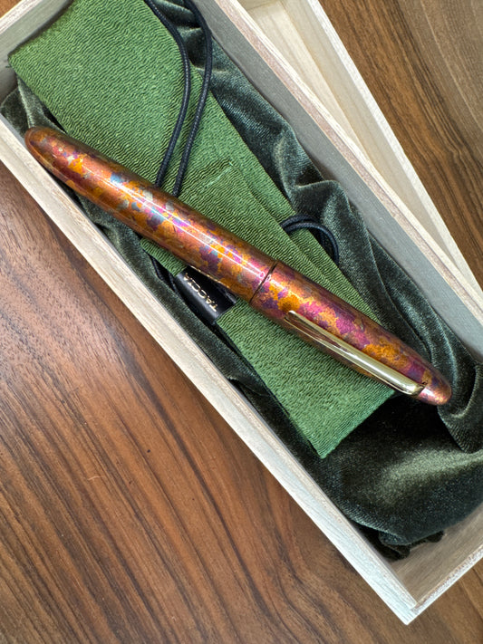 Taccia Leisurely Passage of Time- Sunset Sky Fountain Pen-Medium Fine Nib