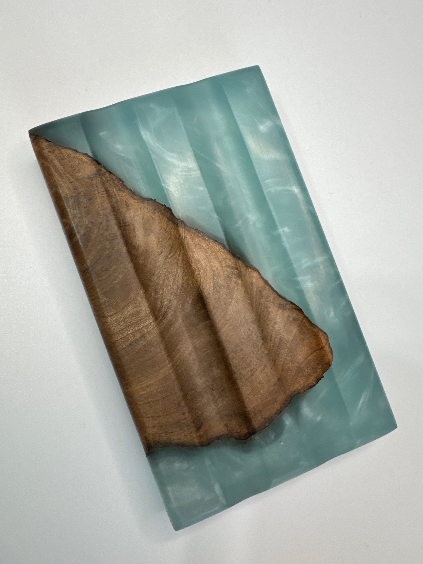 Two pen display wood and epoxy