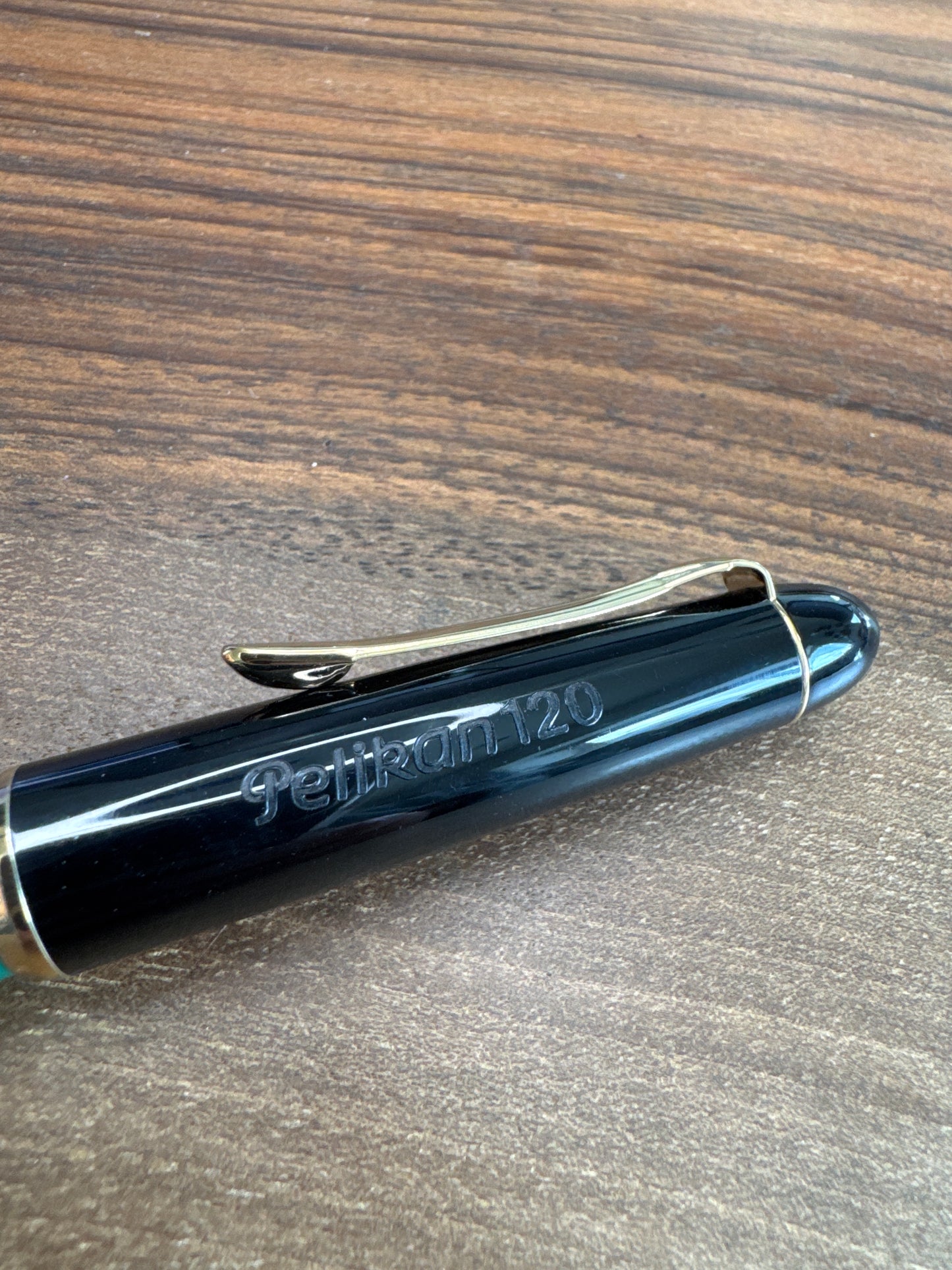 Pelikan 120 Green and Black Fountain Pen