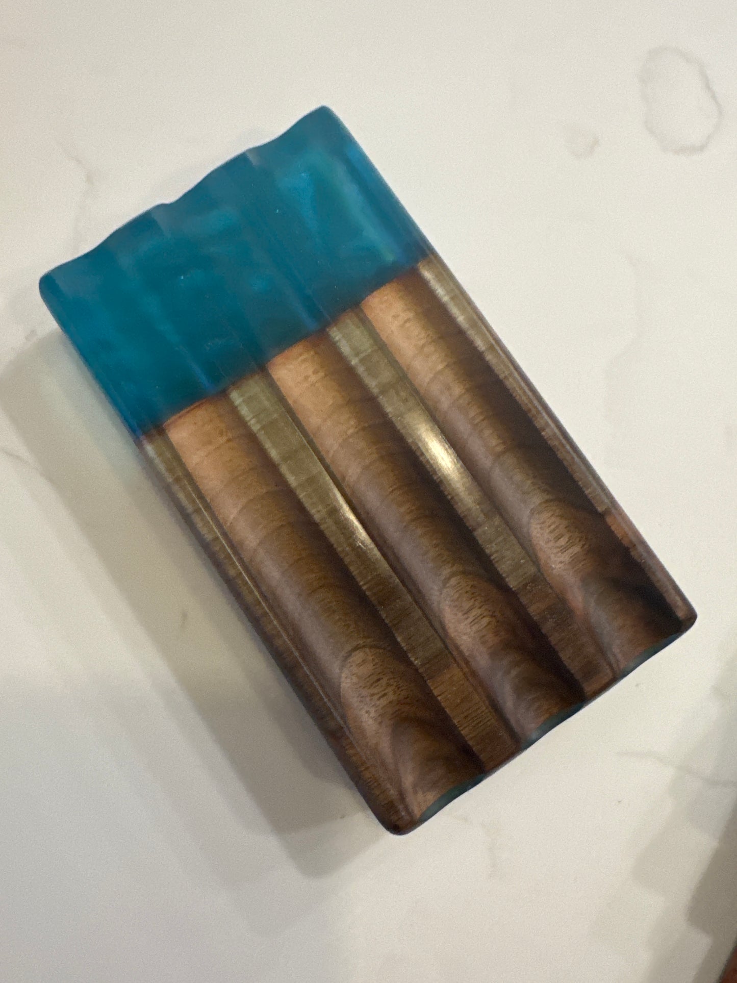 Wood and Epoxy Pen Rest
