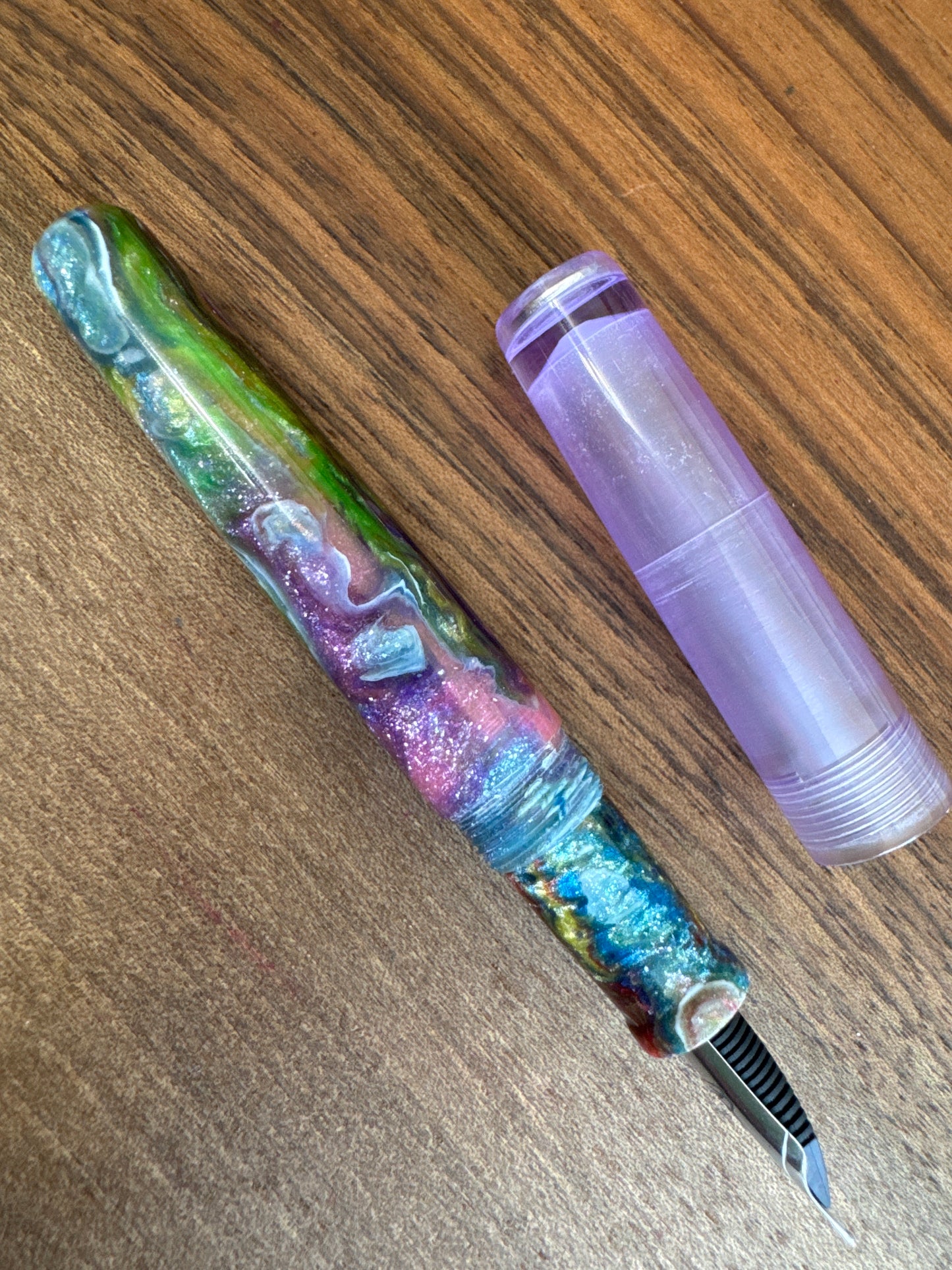 Hinze Pen Co Taschenstift Fountain Pen Atlantis Rising w/acrylic cap