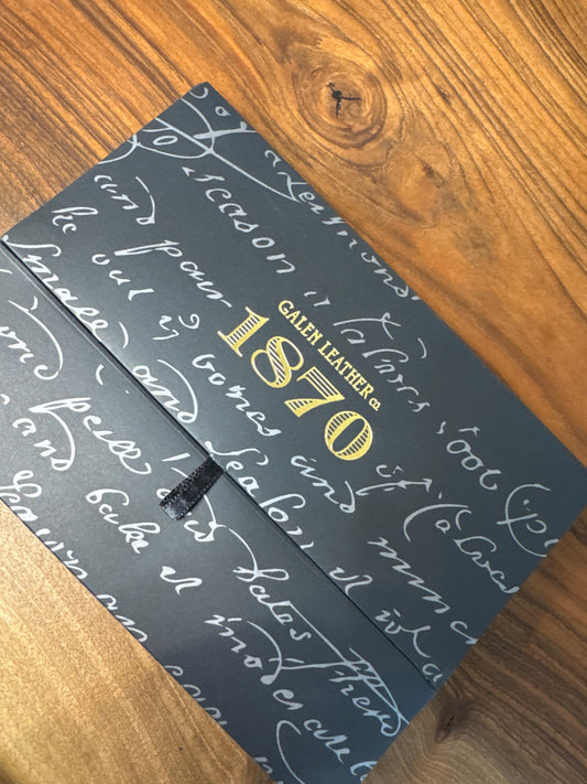 Galen Leather 1870 Marbled Notebook