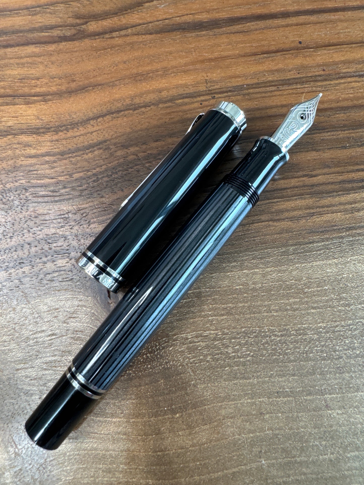 Pelikan M805 Stresseman Fine Nib Anthracite Black Stripe Fountain Pen