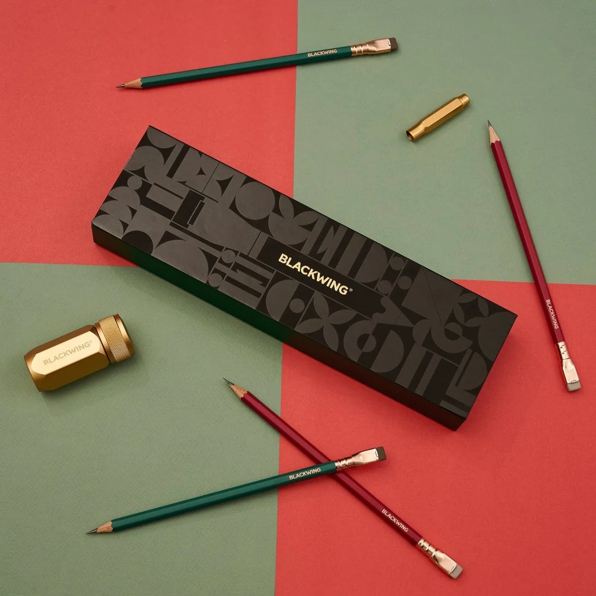 Blackwing Matte Red and Green Pencil Essentials Set