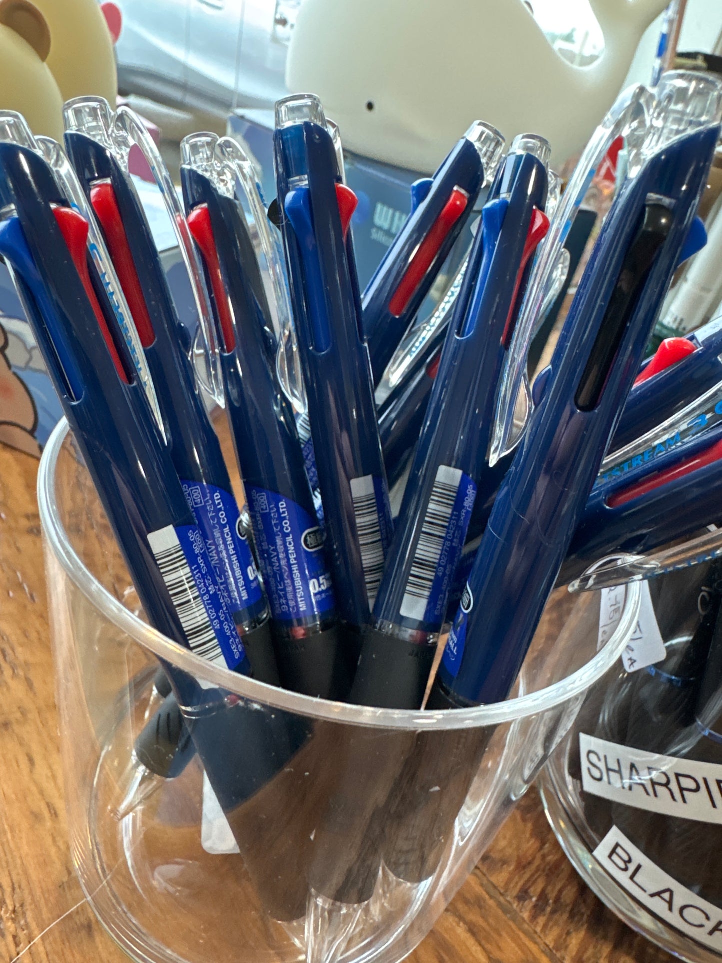 UNI JETSTREAM 3COLOR BALLPOINT PEN: Navy / 0.5mm
