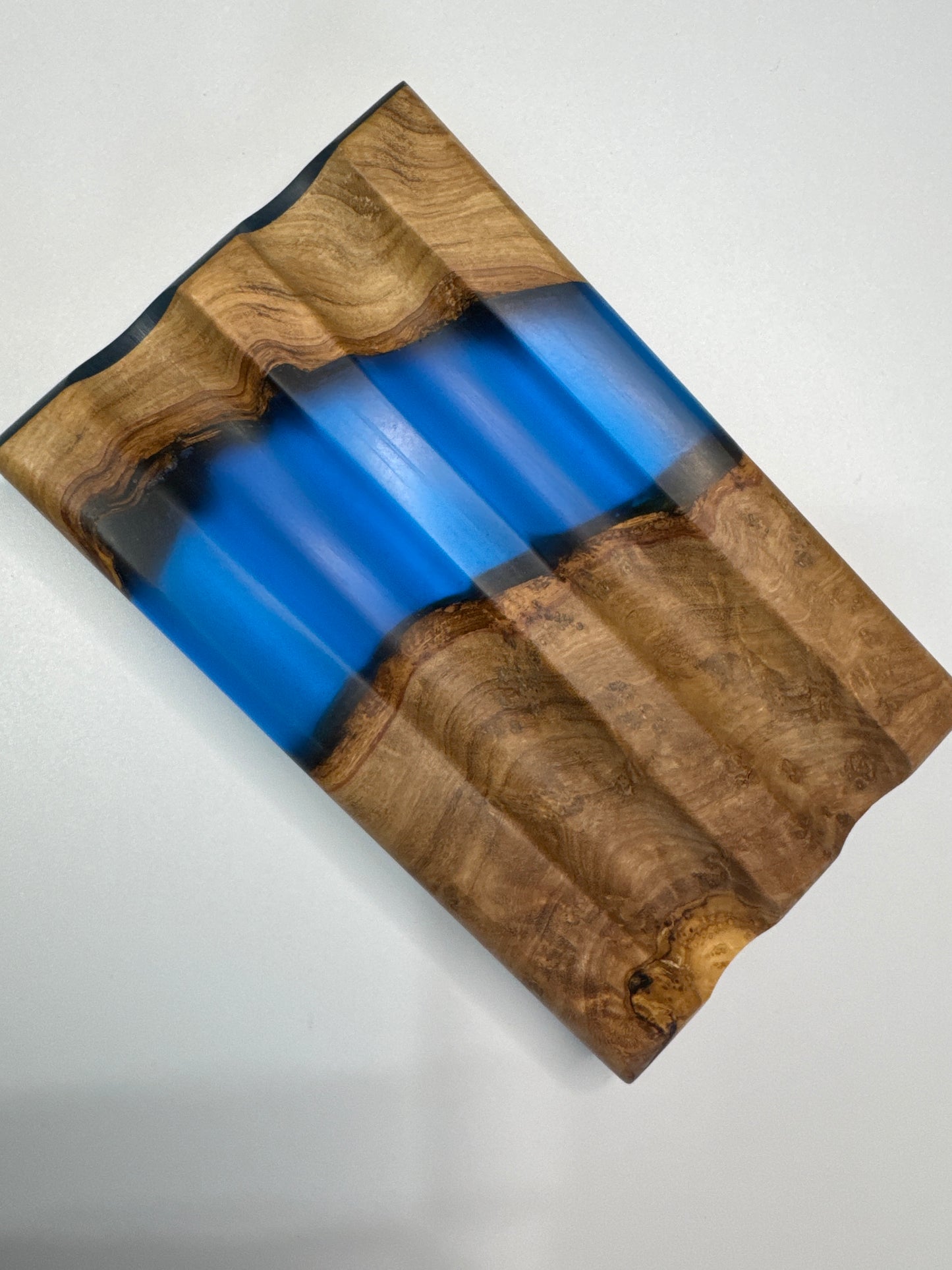 Two pen display wood and epoxy