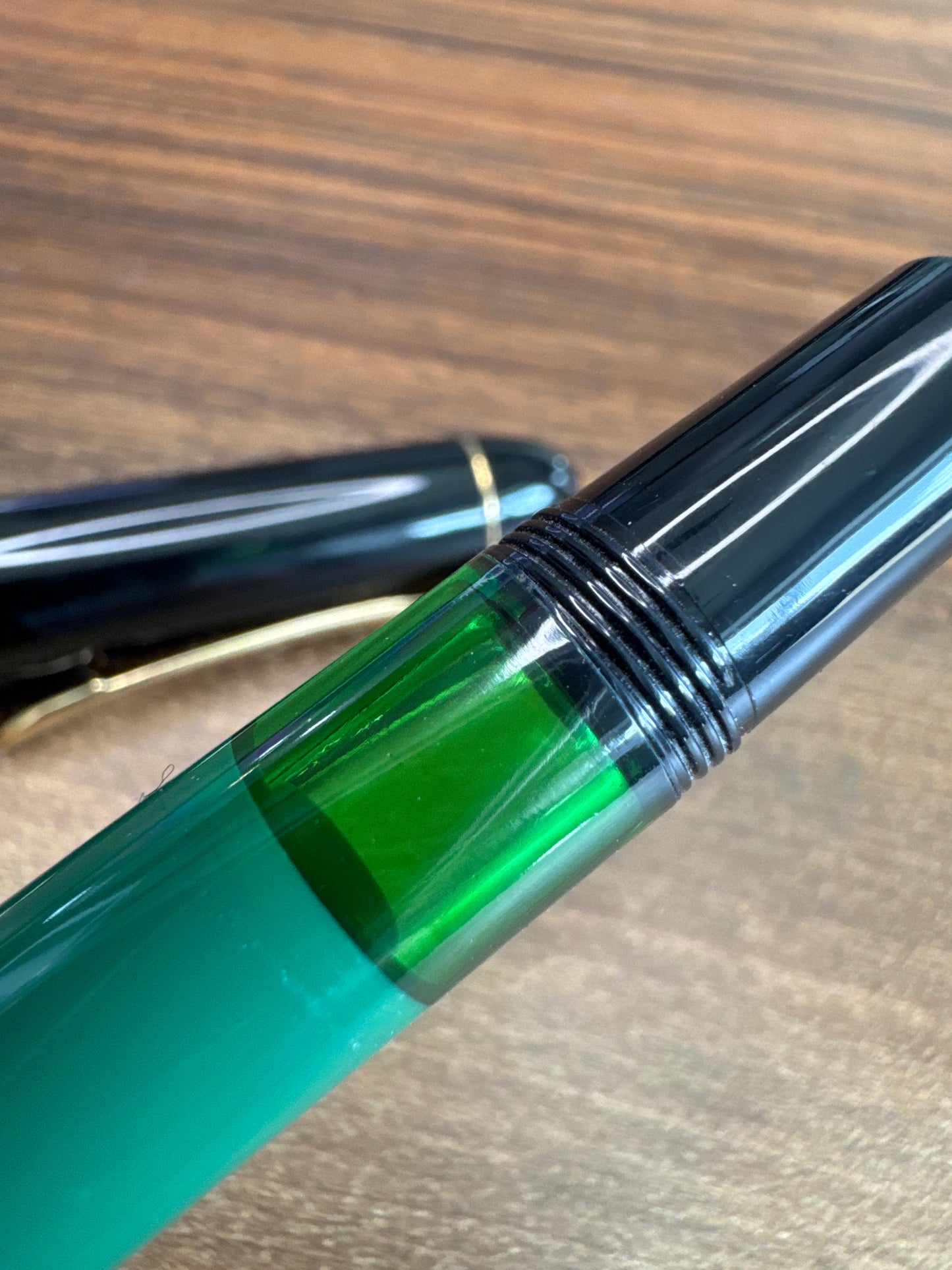 Pelikan 120 Green and Black Fountain Pen