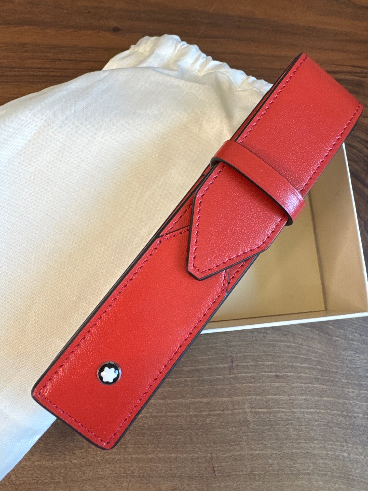 Montblanc Meisterstuck Pen Pouch in Rare Coral Color