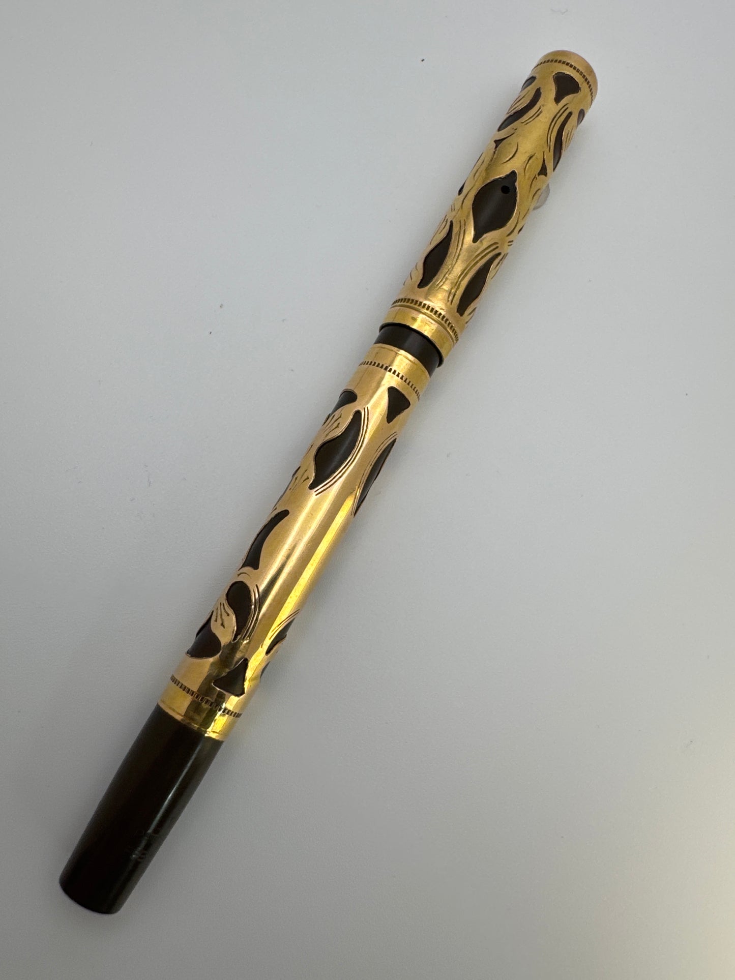 Watermans Fountain Pen Gold Overlay