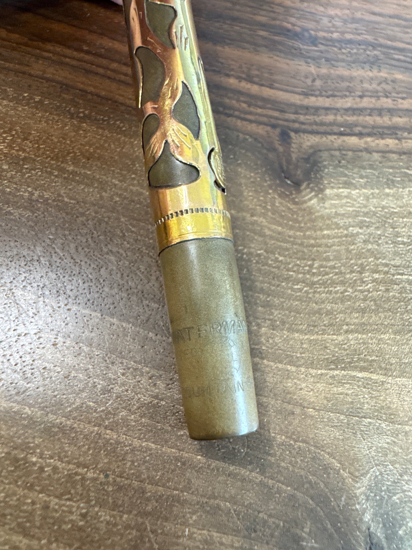 Watermans Fountain Pen Gold Overlay 0552 1/2