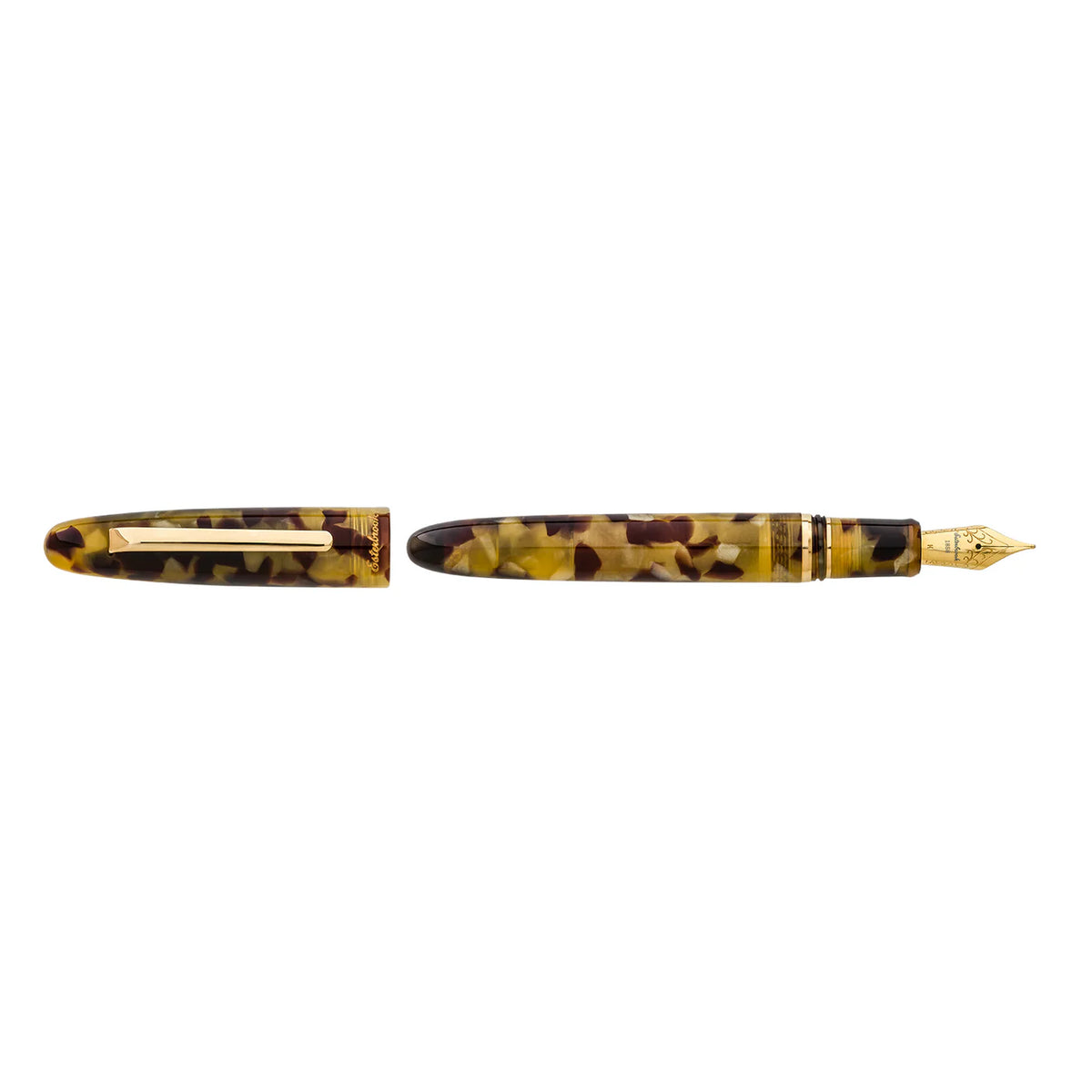 Esterbrook Estie Tortoise Gold Trim Fountain Pen Extra Fine Flex Nib
