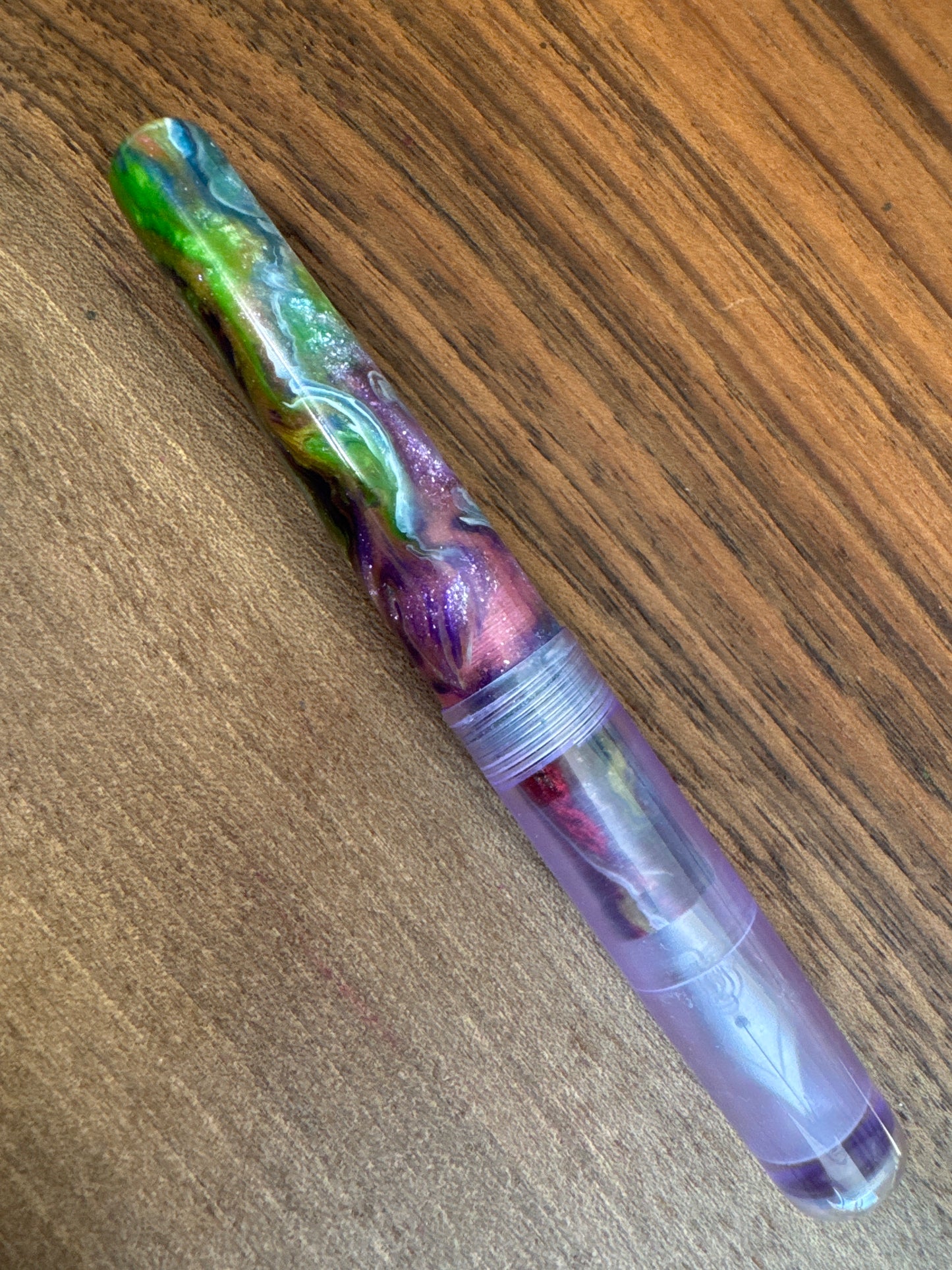 Hinze Pen Co Taschenstift Fountain Pen Atlantis Rising w/acrylic cap