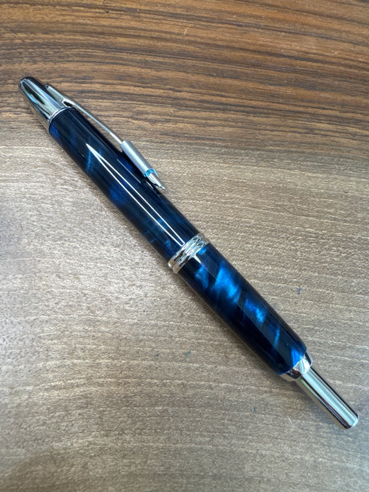 Pilot Vanishing Point Heritage Blue Marble Fine Nib