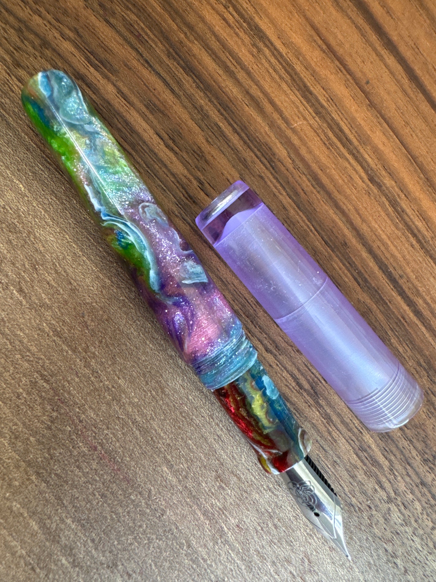 Hinze Pen Co Taschenstift Fountain Pen Atlantis Rising w/acrylic cap