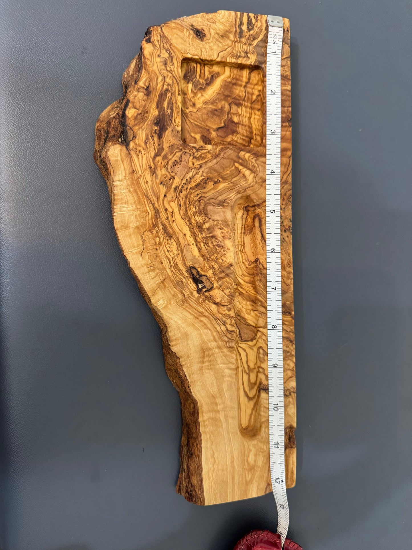 Olive wood pen and ink tray