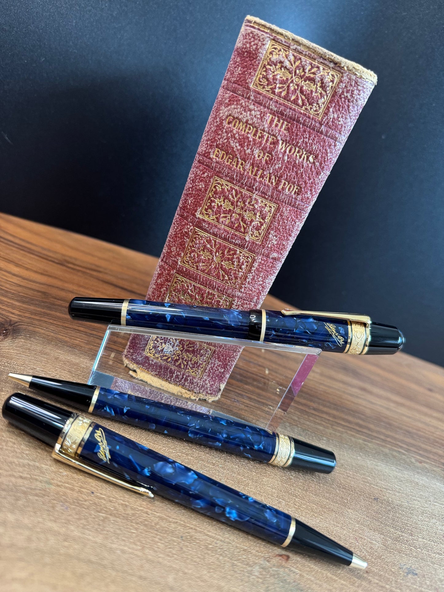 Montblanc Edgar Allen Poe Fountain Pen Limited Edition Writing Set  1998