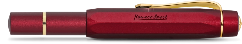Kaweco Piston Sport AL Fountain Pen Starter Set Bordeaux