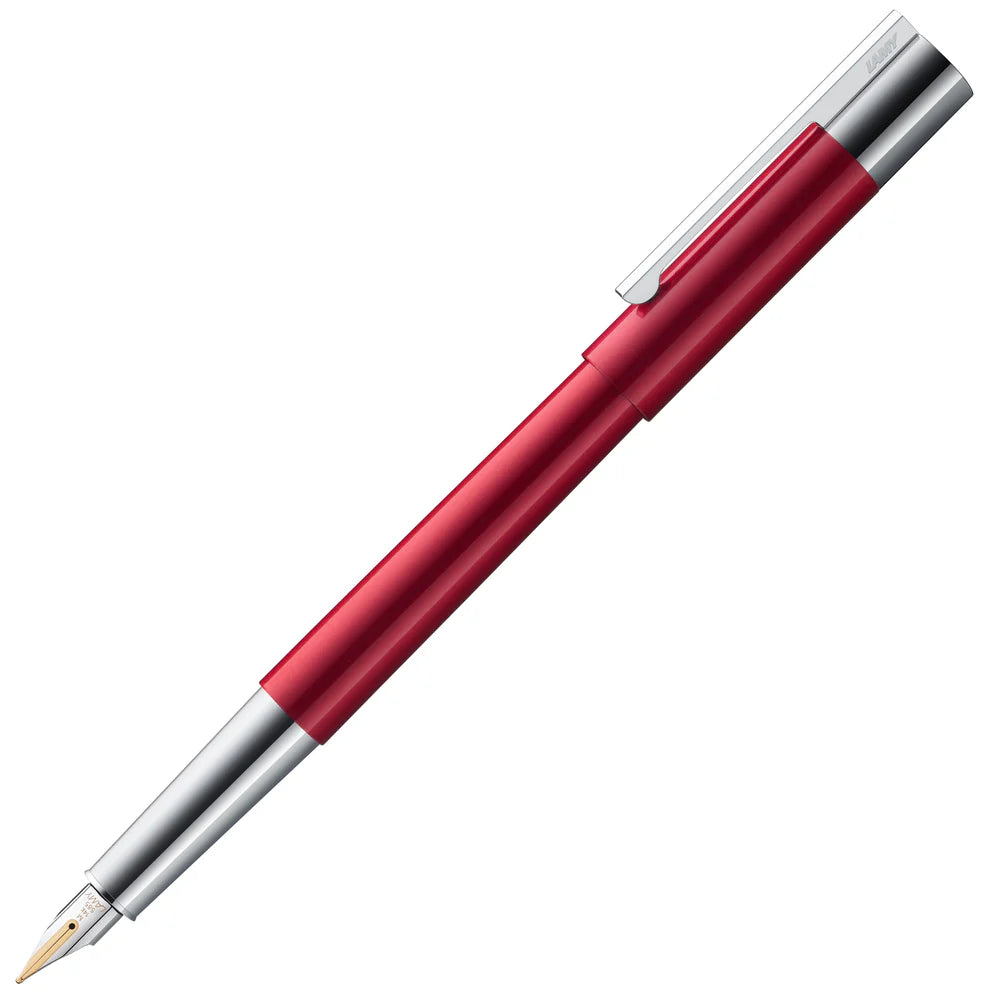Lamy Scala Fountain Pen Piano Red Fine Nib