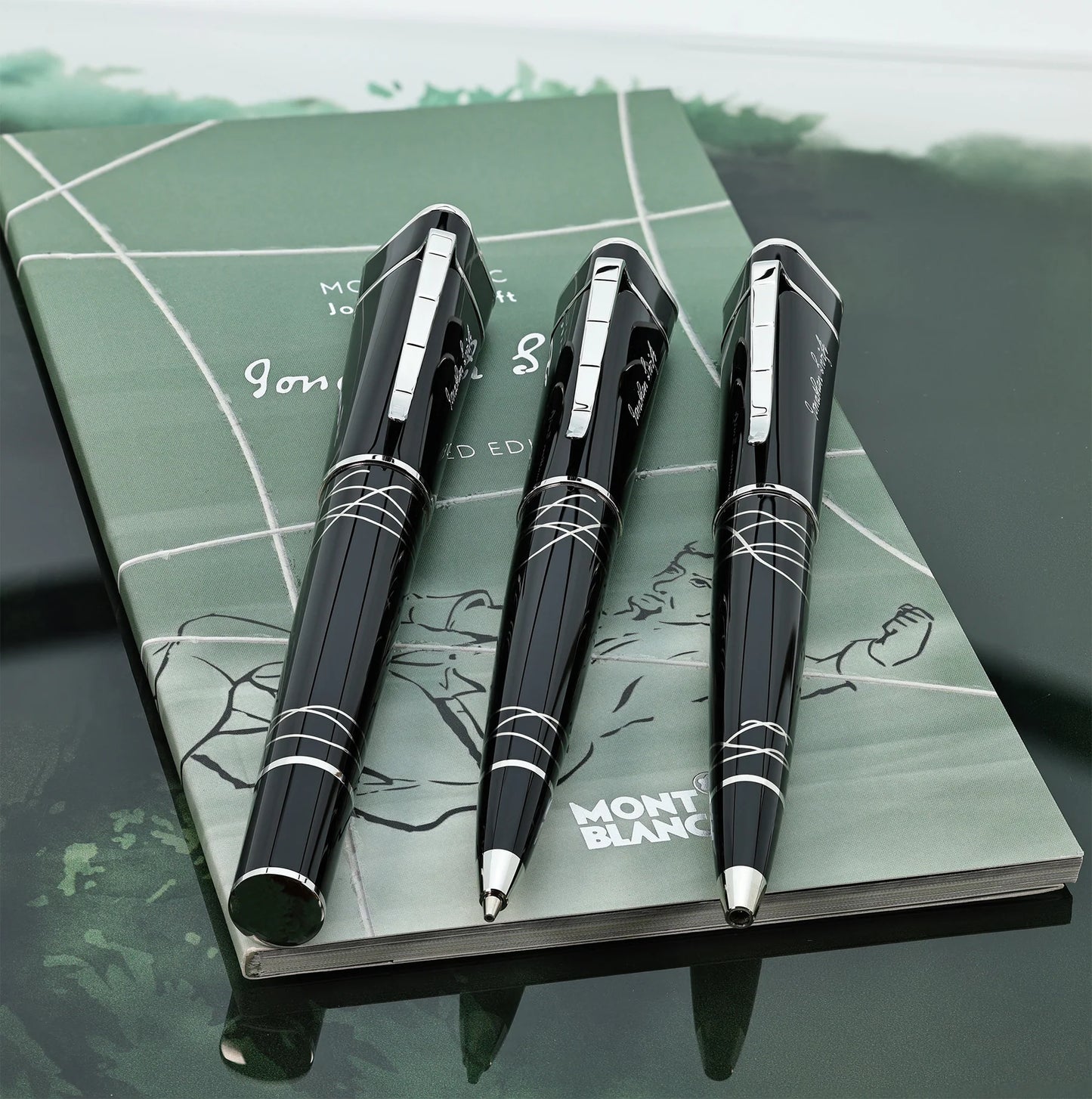 Montblanc Writers Edition Jonathan Swift Set FP BP MP, Mint Sealed Box