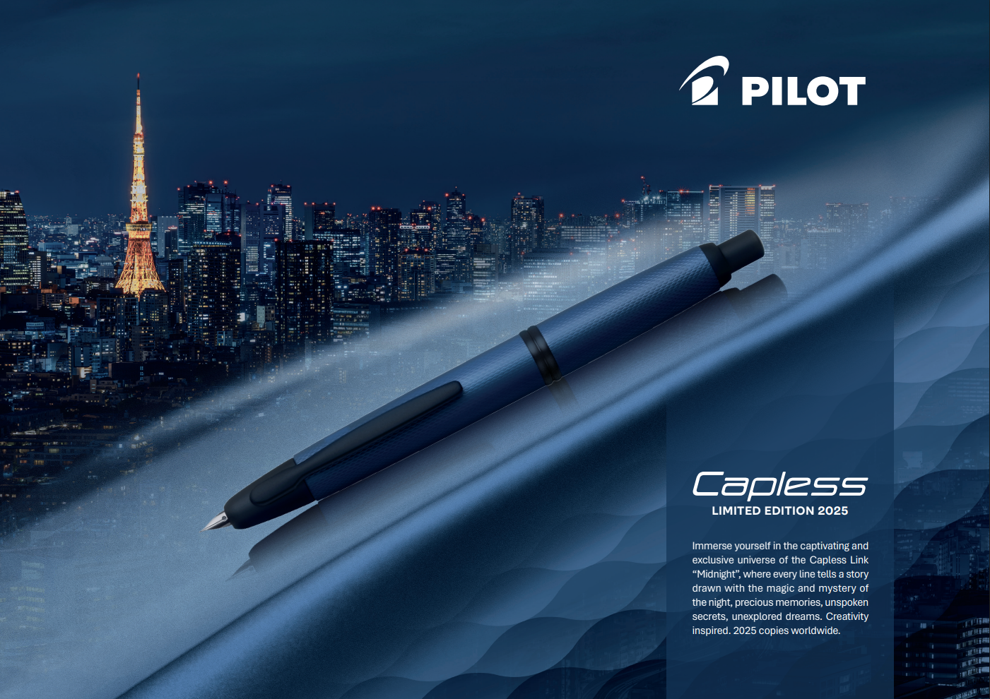 Pilot Limited Edition 2025 Vanishing Point Link Midnight