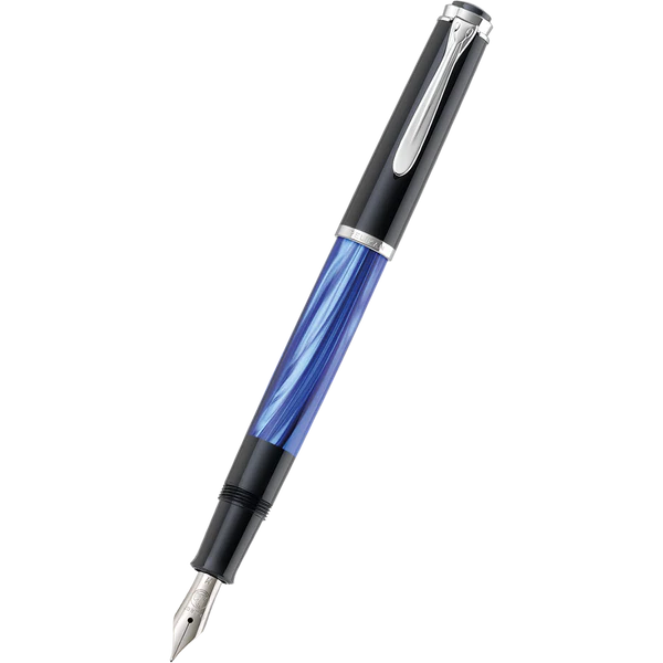 Pelikan M205 Blue Marble Fountain Pen  EF