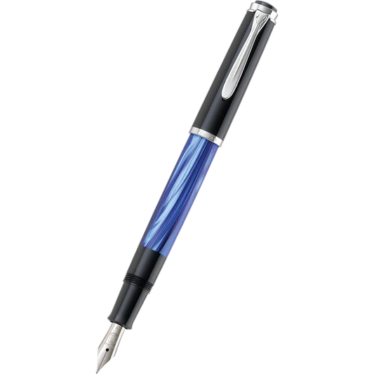 Pelikan M205 Blue Marble Fountain Pen  EF