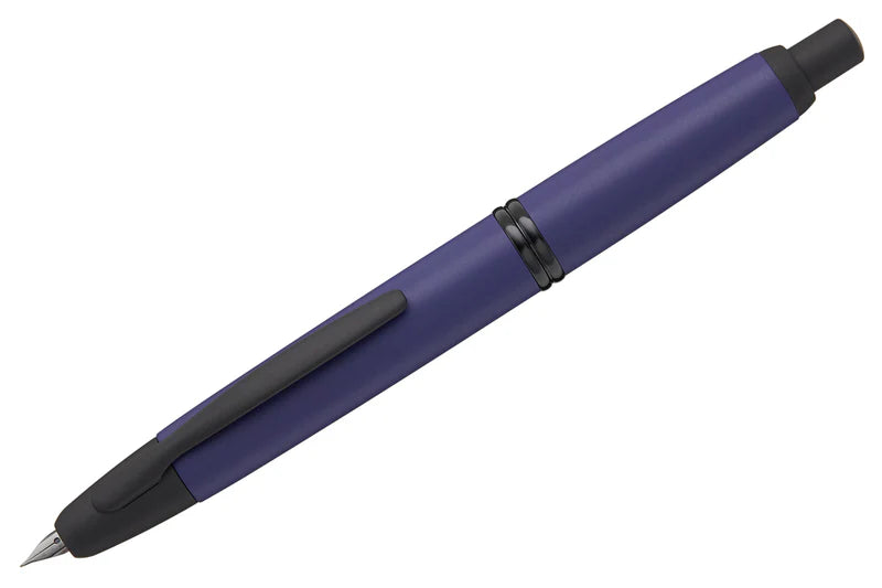 Pilot Vanishing Point Matte Blue Fine Fountain Pen