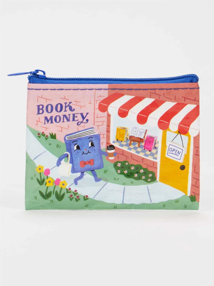 Blue Q Book Money Coin Purse