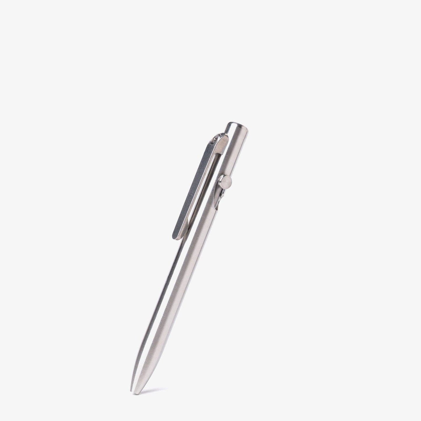 Tactile Turn Slim Bolt Action Pen: Titanium / Short