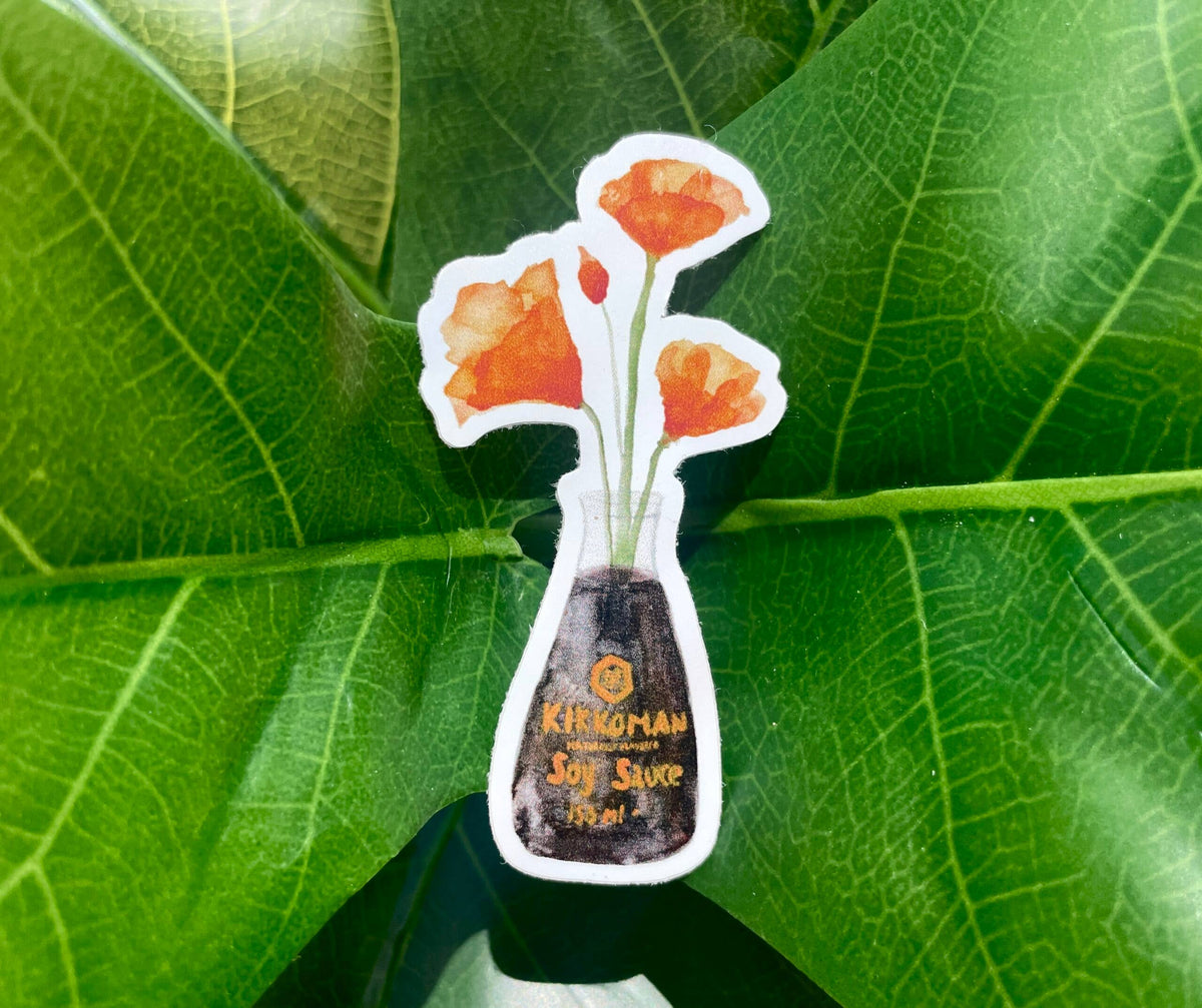 California Poppies in Soy Sauce Sticker