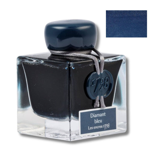 Herbin 1798 Anniversary Inks with Silver Shimmer -Diamant Bleu