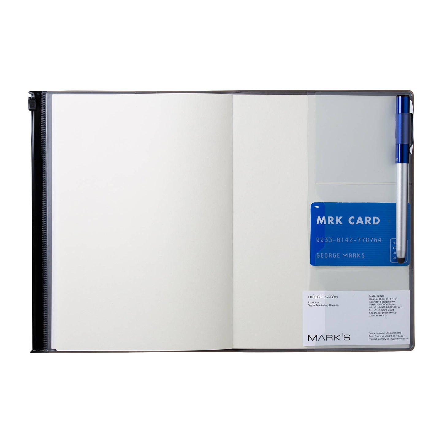 Vol.2 Eco-friendly refillable Notebook A5 / STORAGE.it: Blue
