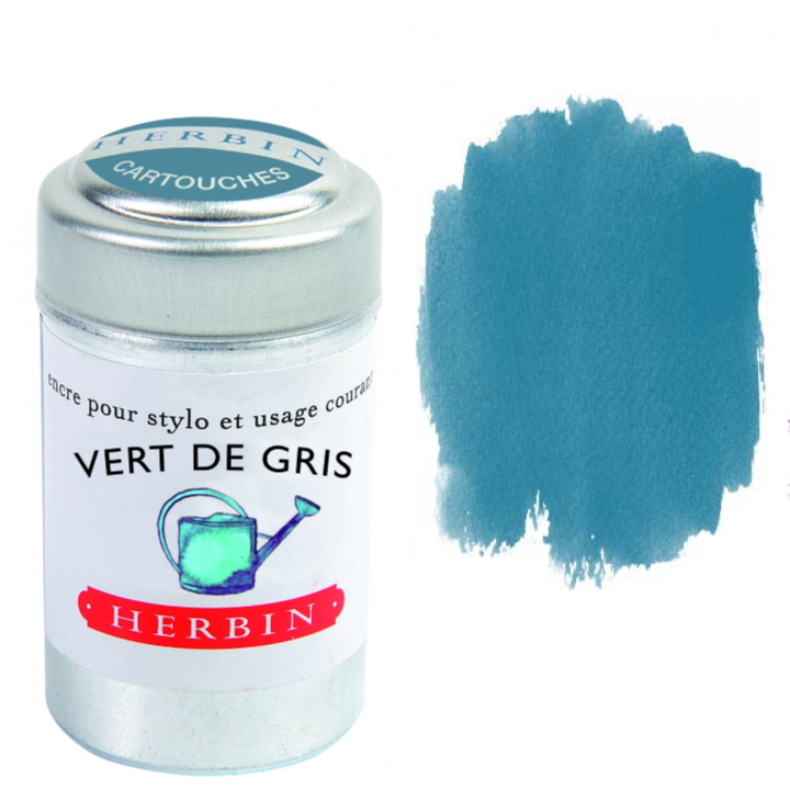 Herbin Fountain Pen Ink Cartridges - Tin of 6: Rose Cyclamen (Pink Cyclamen)