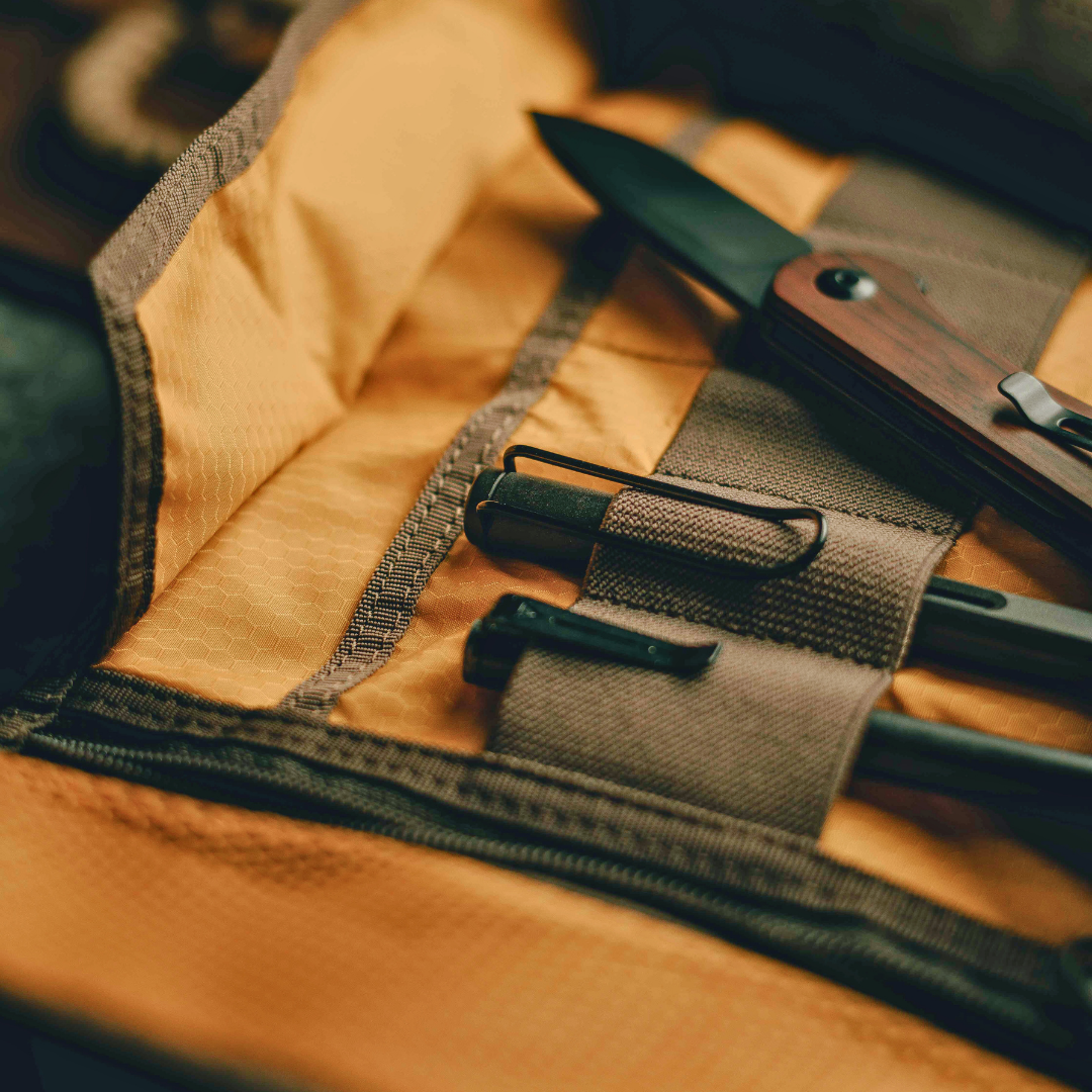 Lochby Tool Roll: Nautical/Navy Cream