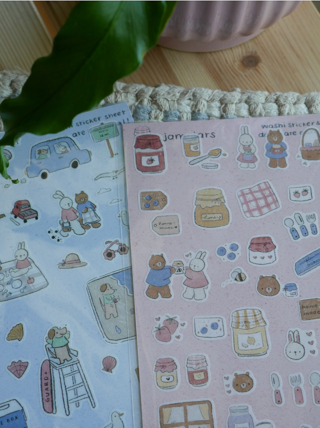 dana ate oatmeal Roadtrip to the beach washi sticker sheet
