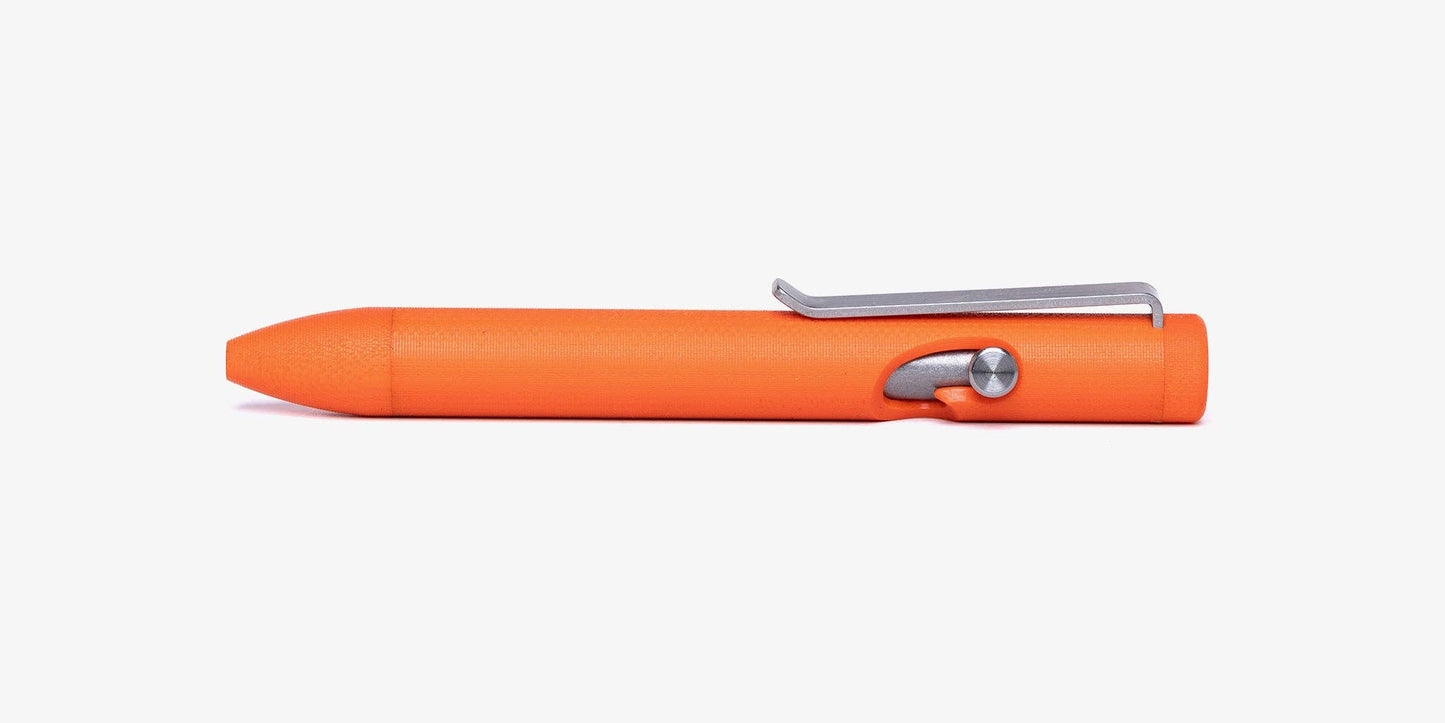 Tactile Turn G10 Bolt Action Pen: Orange / Standard [5.6"]