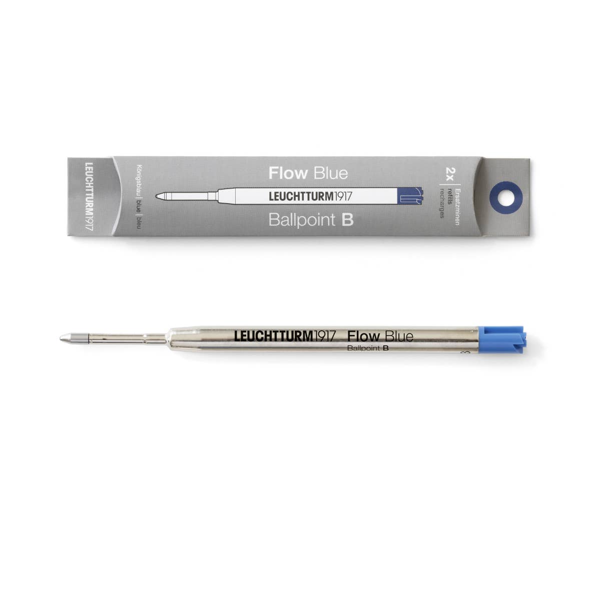 Leuchtturm Ballpoint Pen Refill for Drehgriffel - Flow Line: Black / Fine