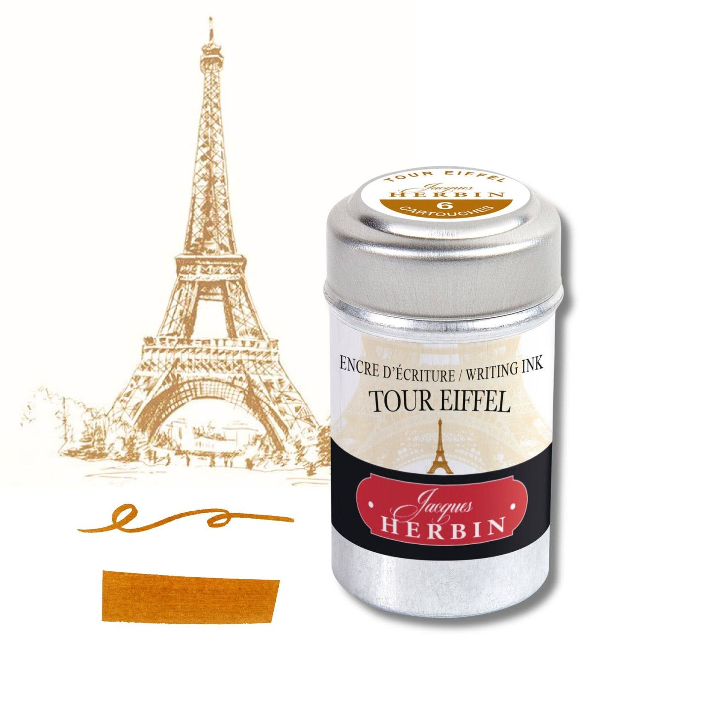 Jacques Herbin "Paris Collection" Ink Cartridges: Metropolitan Green