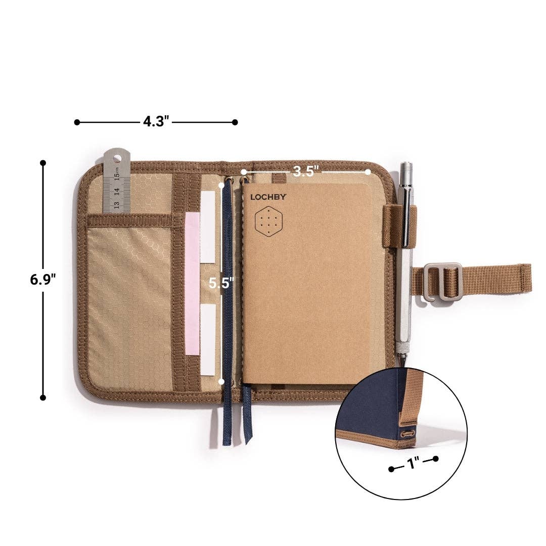 Lochby Mini Field Journal: Bumblebee/Charcoal Gold