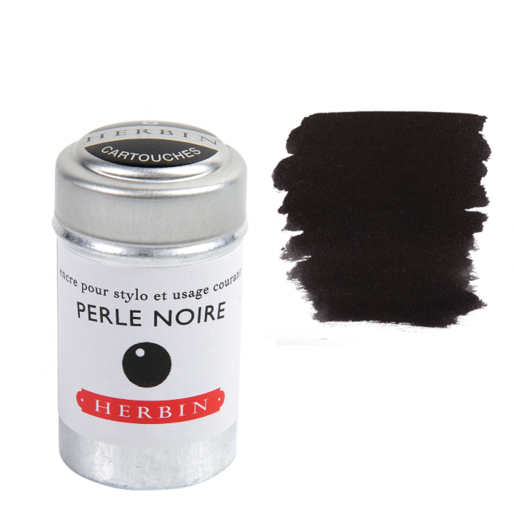 Herbin Fountain Pen Ink Cartridges - Tin of 6: Rose Cyclamen (Pink Cyclamen)