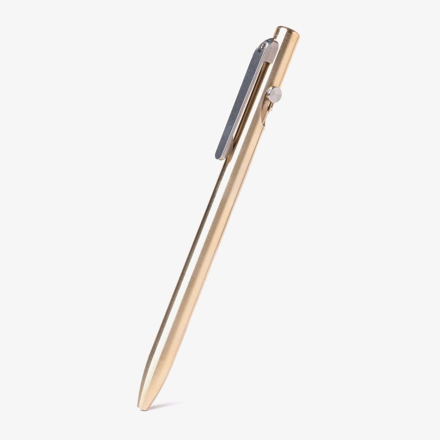 Tactile Turn Slim Bolt Action Pen: Titanium / Short